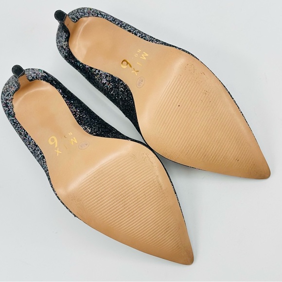 Mix No. 6 Danyah Festive Glam Grey Glitter Pumps - Picture 13 of 13